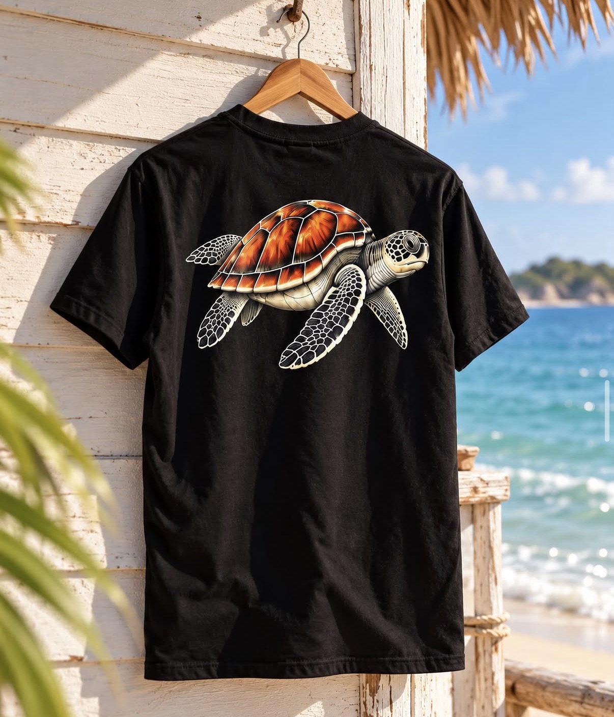 Coast 02 Ocean Turtle T-shirt by the sea